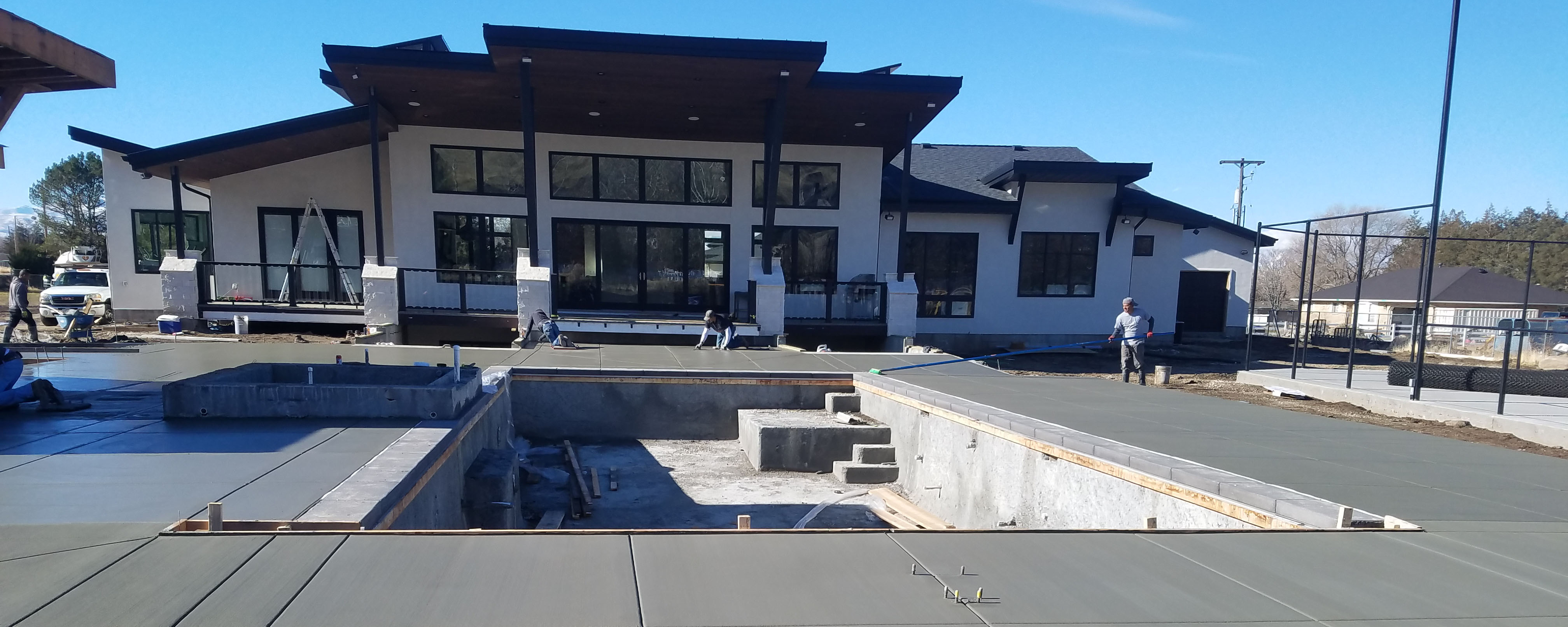 Concrete patio and flatwork project completed by West Jordan Concrete LLC in Utah